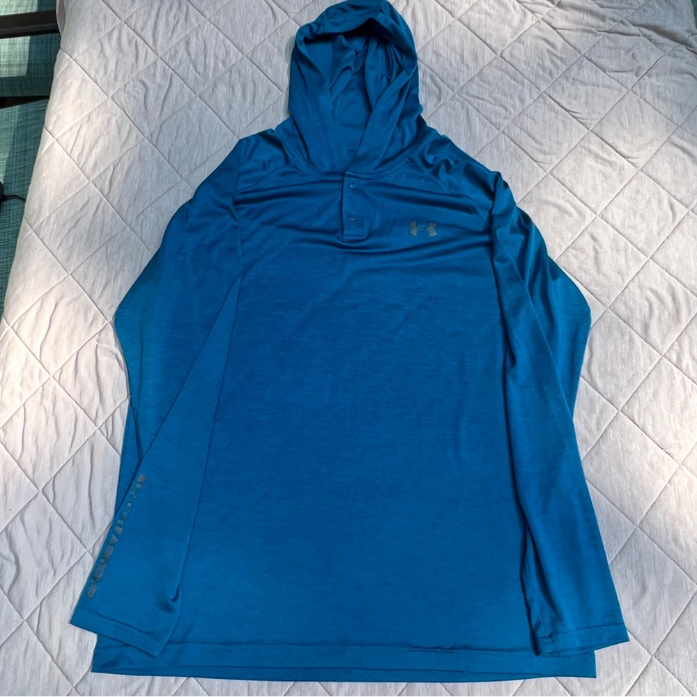 Under Armour button-up Hooded long sleeve shirt